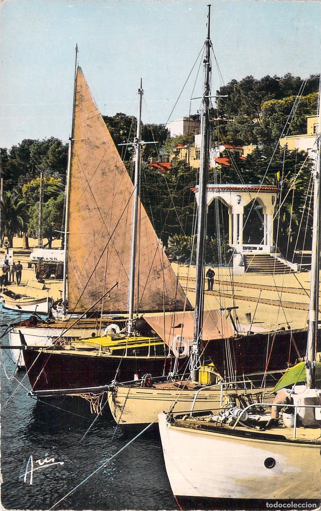 Postales: Postal de Bandol, Yates en el Puerto, Costa Azul de Francia
