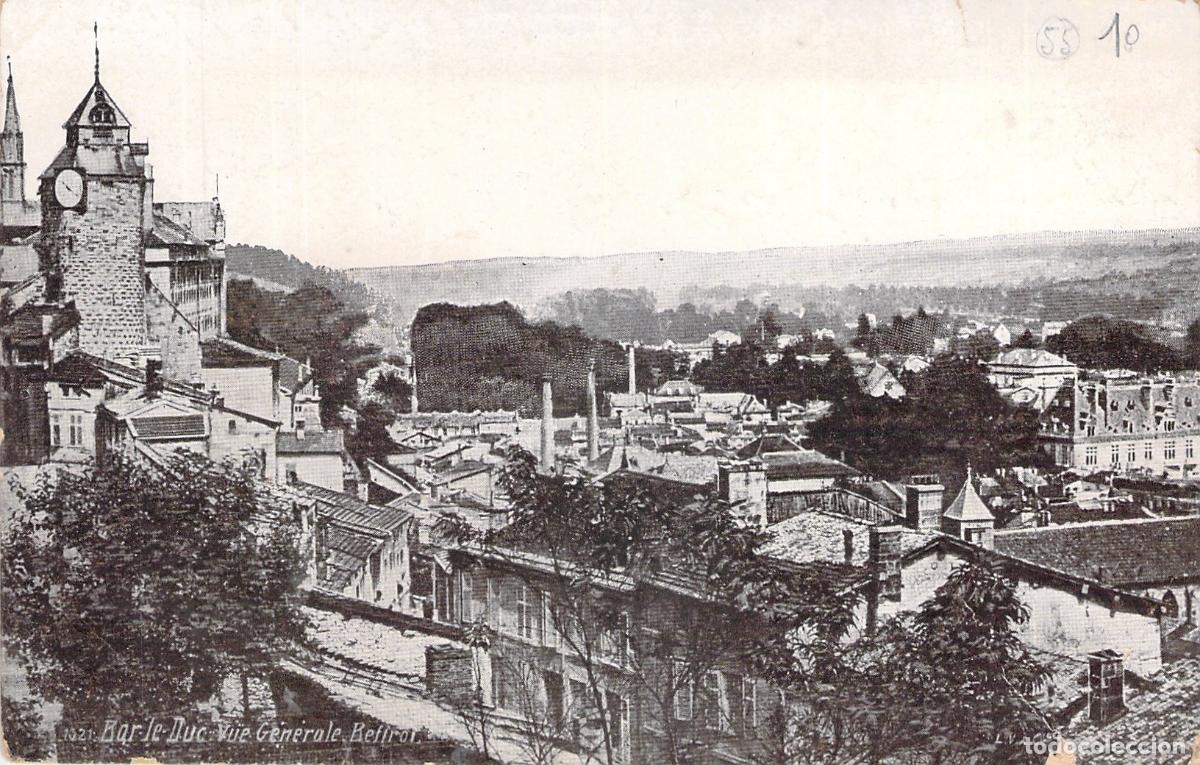 Postcards: Tarjeta Postal de Bar-le-Duc - Vista General y Campanario Beffroi