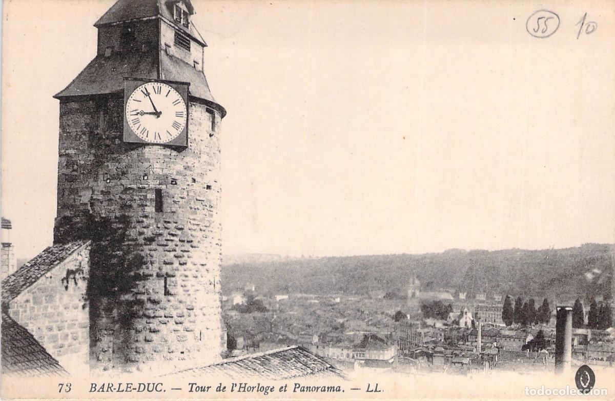 Postcards: Postal de la Torre del Reloj y Panorama de Bar-le-Duc