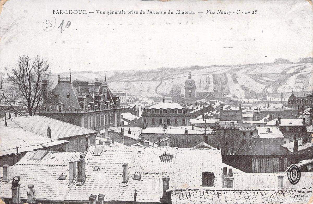 Postcards: Postal de Bar-le-Duc Vista General de la Avenue du Ch&acirc;teau Francia