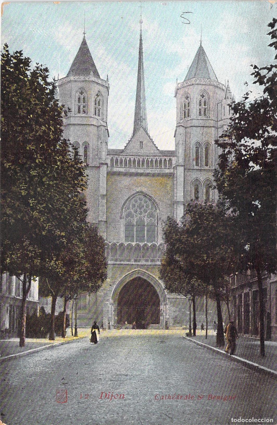Postcards: Postal de la Catedral de Saint-B&eacute;nigne en Dijon, Francia