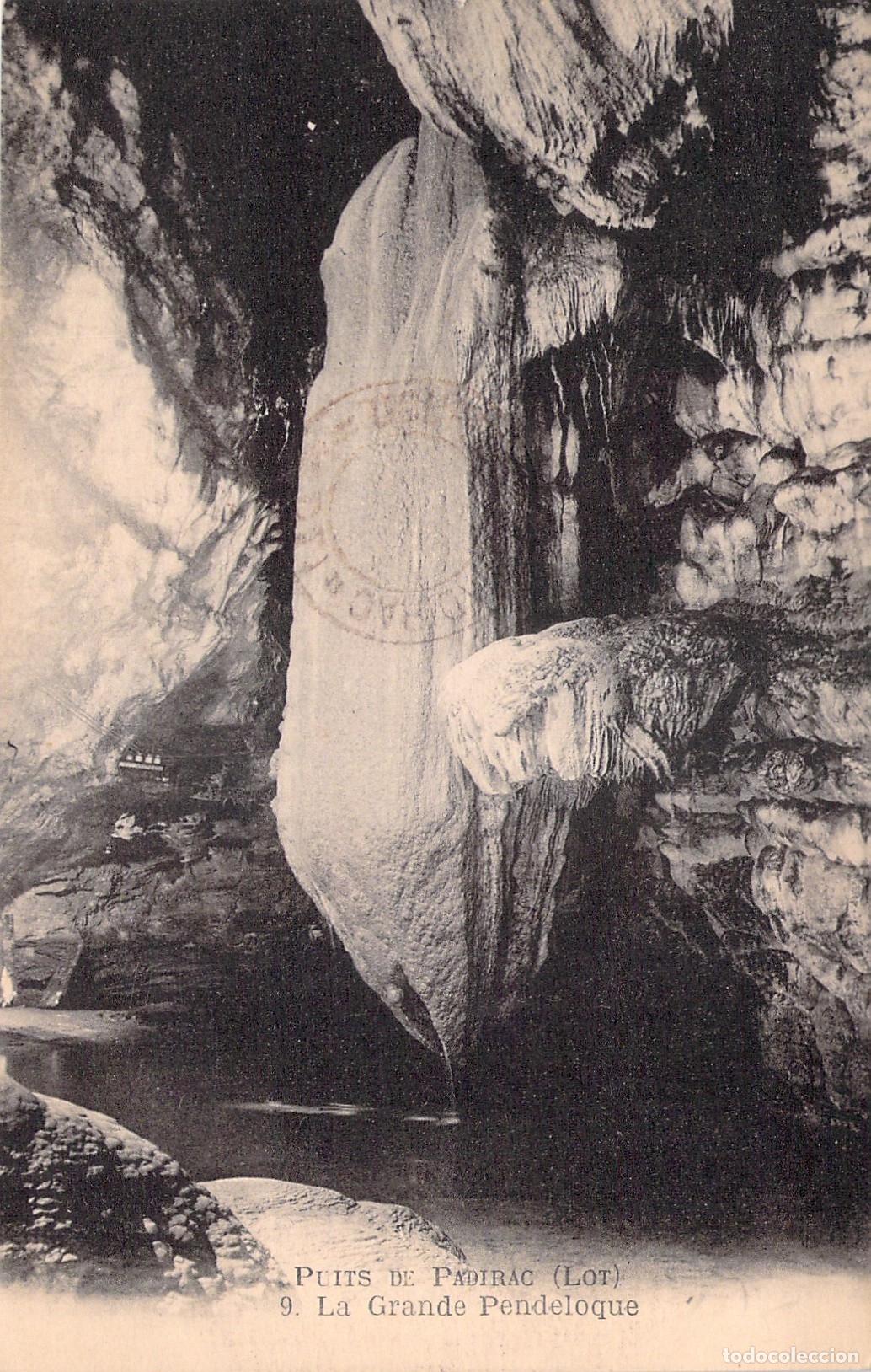 Postcards: Postal de la Gran Estalactita del Gouffre de Padirac, Francia
