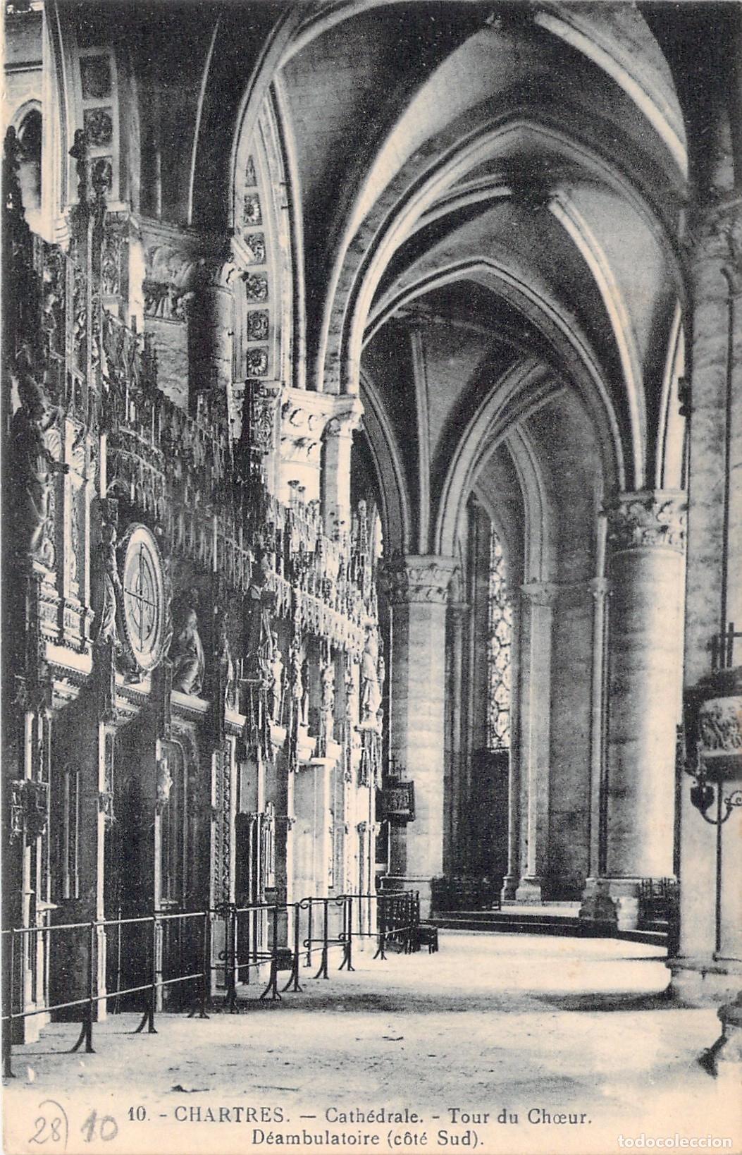 Postcards: Postal de la Catedral de Chartres Deambulatorio del Coro