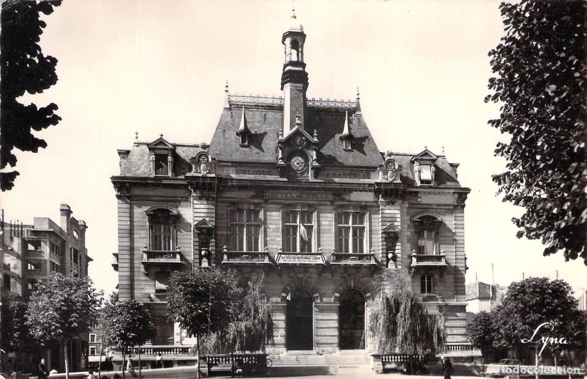 Postales: Postal del Ayuntamiento H&ocirc;tel de Ville de Colombes