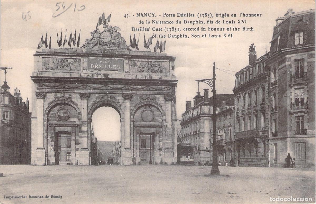 Postales: Postal Nancy Francia Porte D&eacute;silles Arco de Triunfo Monumento Hist&oacute;rico