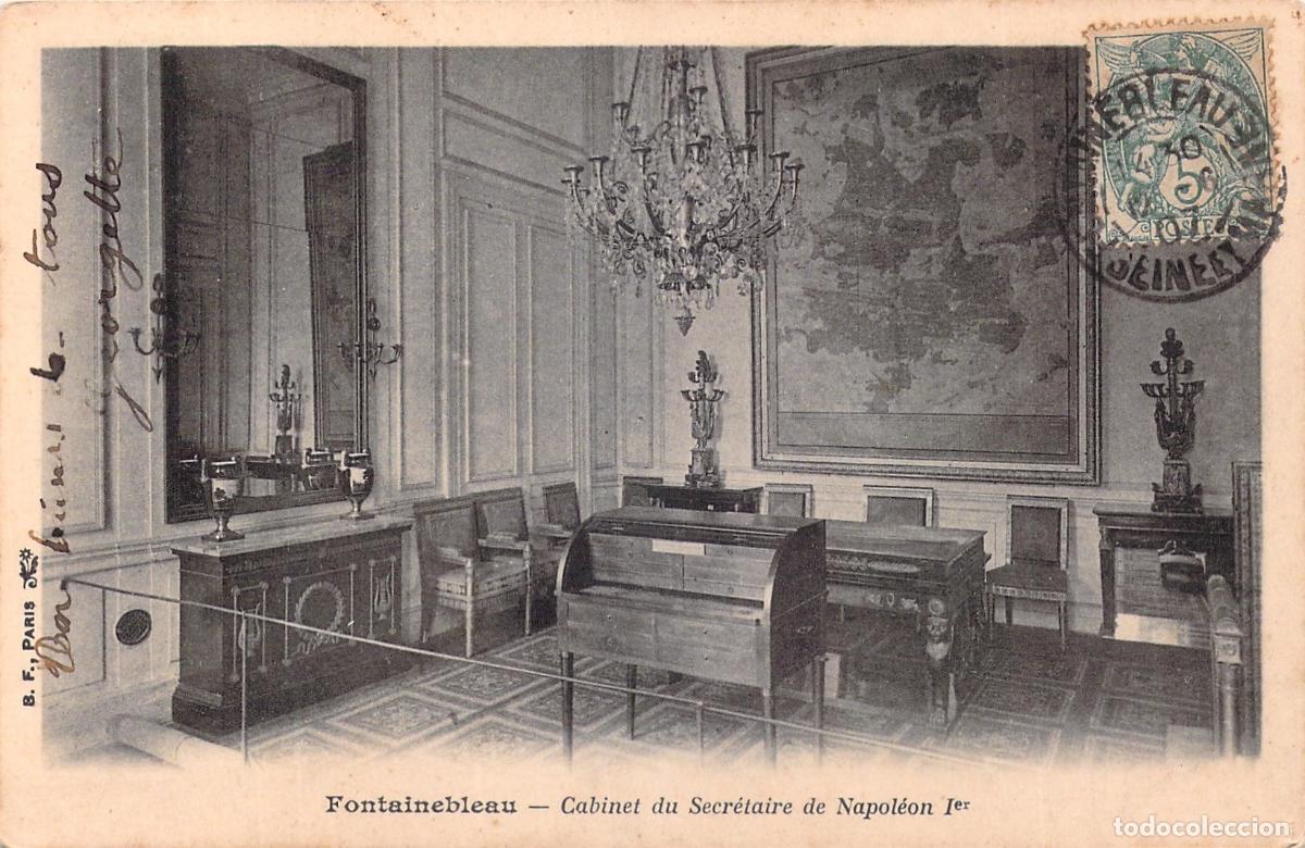 Postales: Postal de Fontainebleau - Despacho del Secretario de Napole&oacute;n I