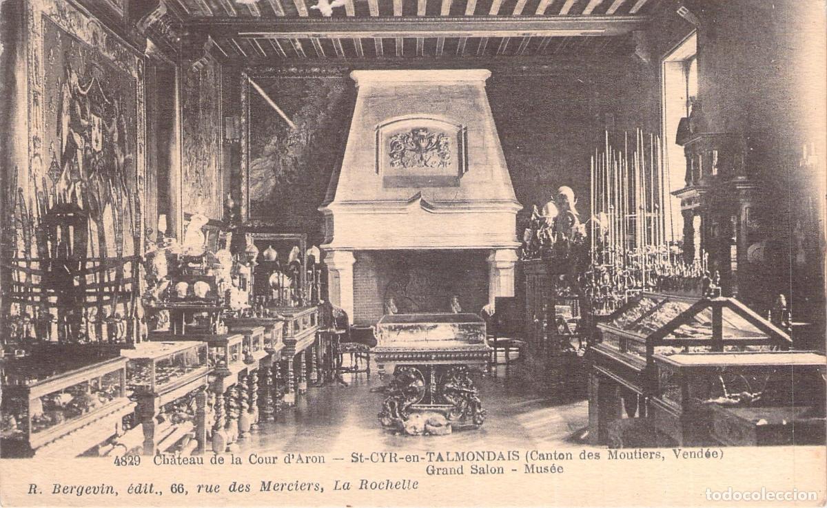 Postales: Postal del Gran Sal&oacute;n y Museo del Ch&acirc;teau de la Cour d'Aron