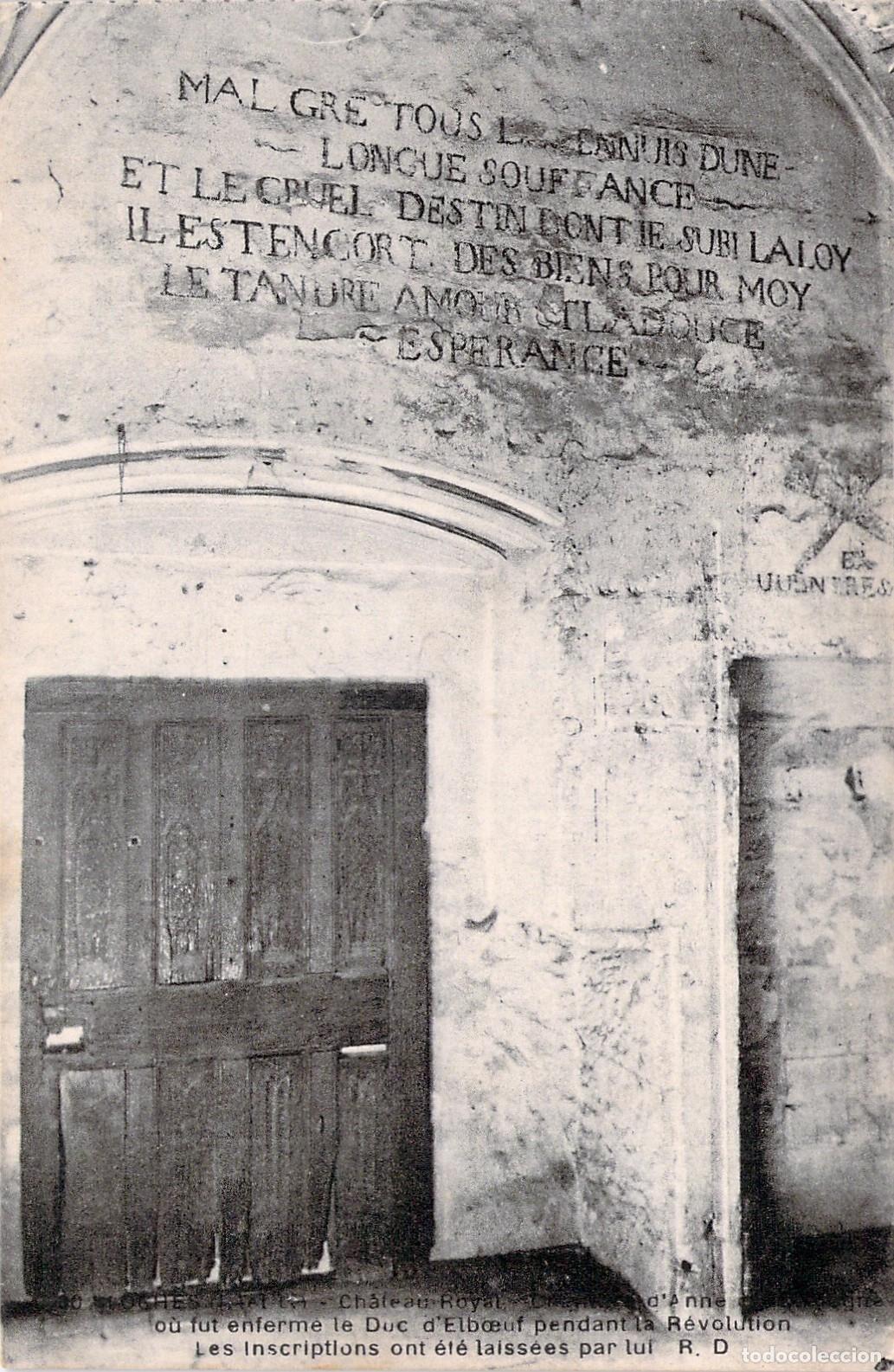 Postales: Postal Castillo Real de Loches Celda del Duque de Elbeuf