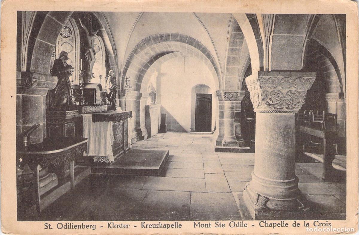 Postales: Postal de la Capilla de la Cruz en Mont Sainte-Odile, Alsacia