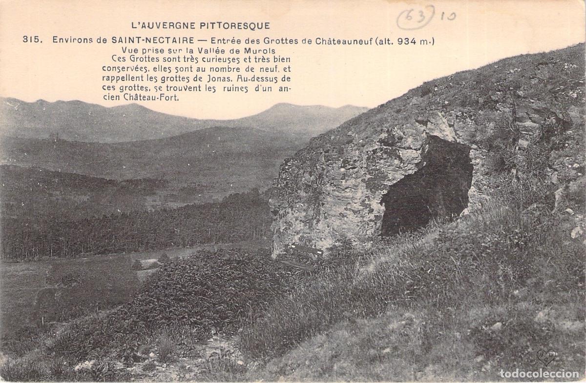 Postales: Postal de las Grutas de Ch&acirc;teauneuf en Saint-Nectaire, Auvernia