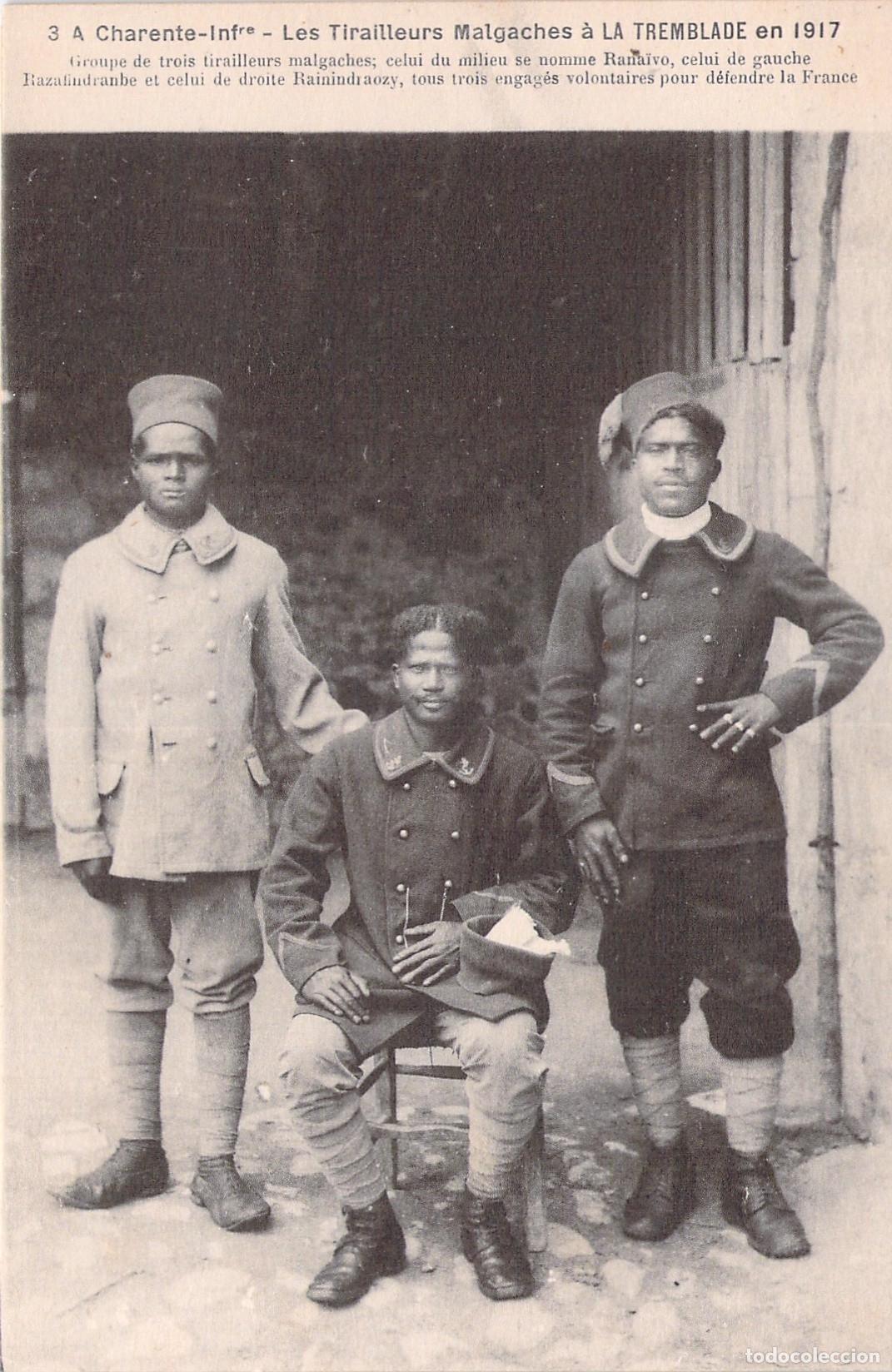 Postales: Postal Tiradores Malgaches La Tremblade Primera Guerra Mundial