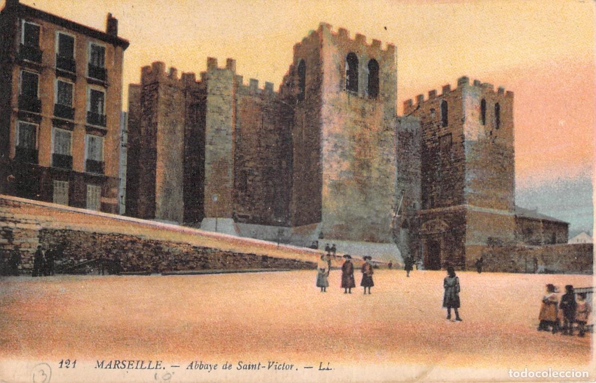 Postcards: Postal de la Abad&iacute;a de Saint-Victor en Marsella, Francia