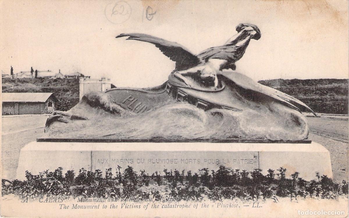 Postcards: Postal Monumento a las V&iacute;ctimas del Submarino Pluvi&ocirc;se en Calais