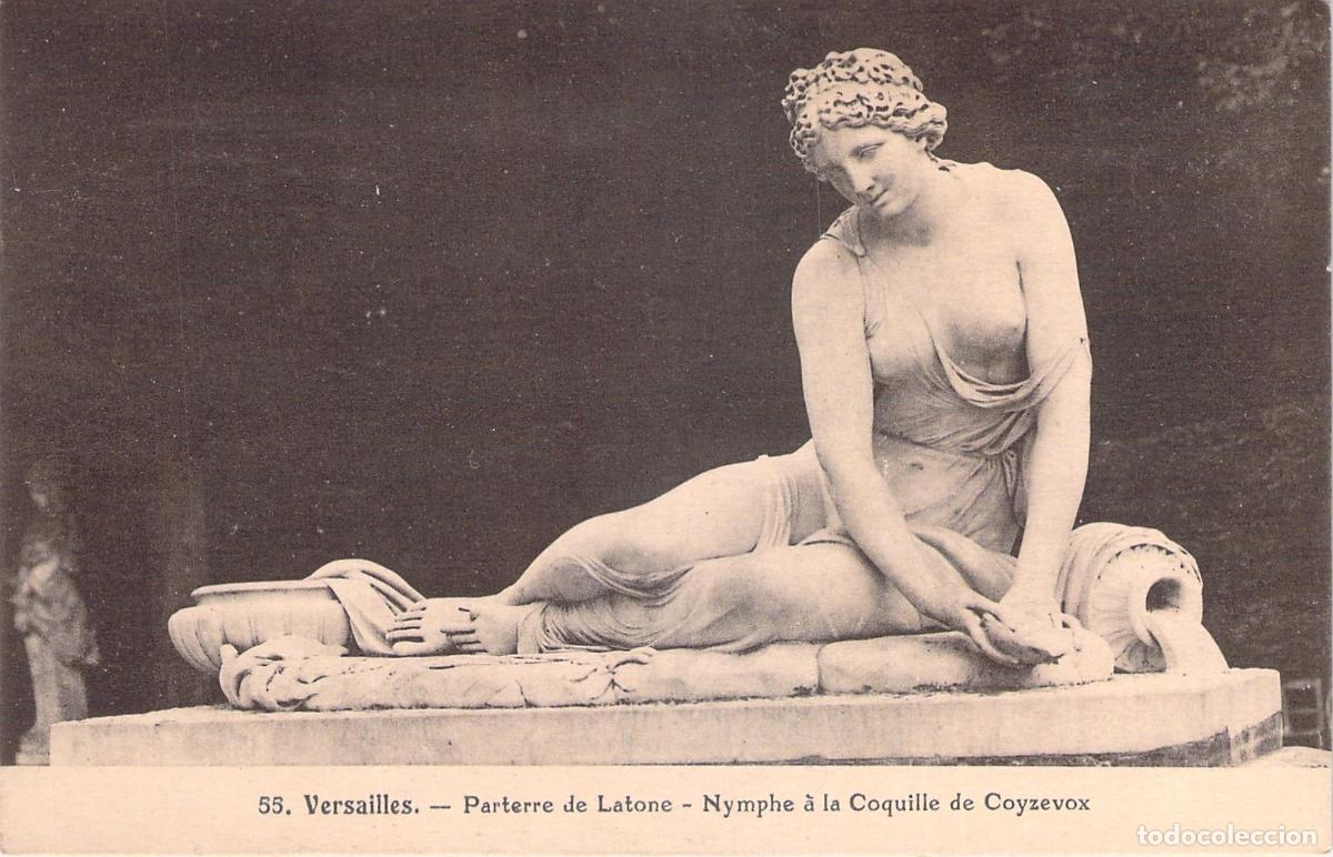 Postcards: Postal de Versalles Escultura Ninfa con Concha de Coysevox