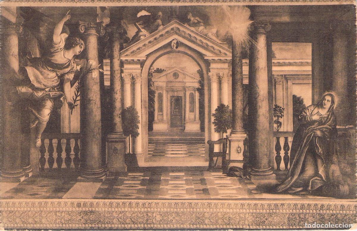 Postkarten: Postal Art&iacute;stica Anunciaci&oacute;n de Paolo Veronese Venecia