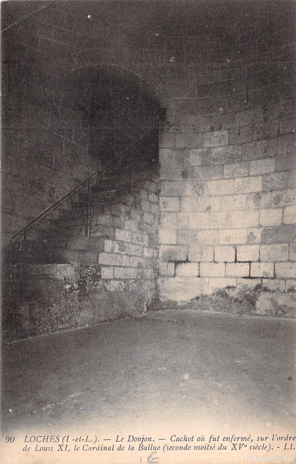 Postkarten: Postal del Calabozo del Cardenal La Balue, Donjon de Loches, Francia