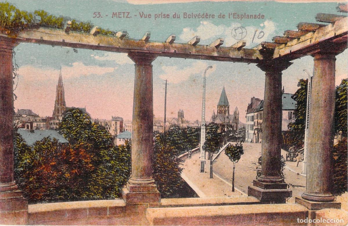 Postkarten: Postal de Metz - Vista desde el Belv&eacute;d&egrave;re de l'Esplanade