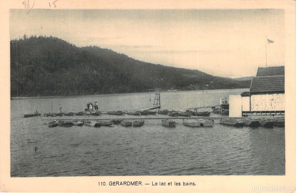 Postcards: Postal de G&eacute;rardmer - El Lago y los Ba&ntilde;os, Francia