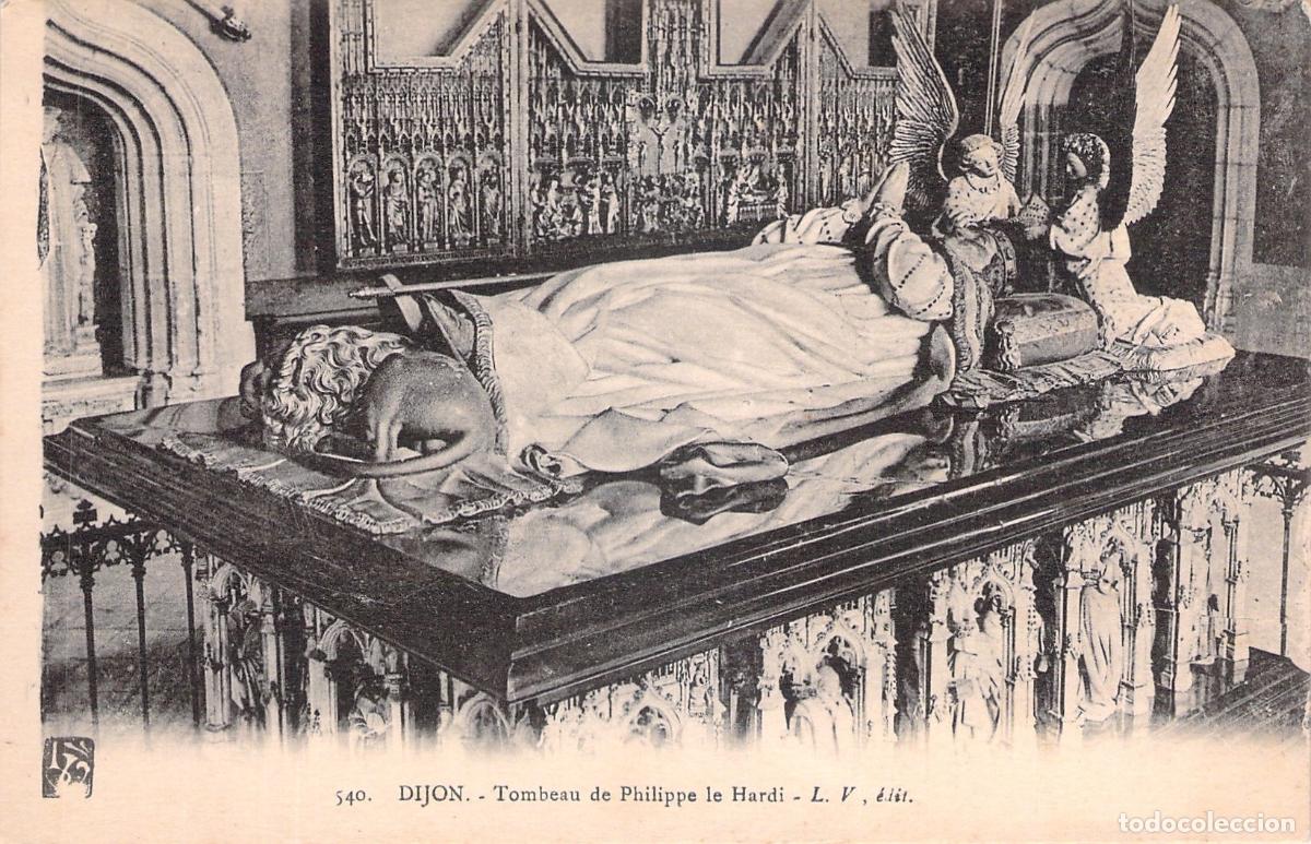 Postcards: Postal Dijon Francia Tumba de Felipe el Atrevido