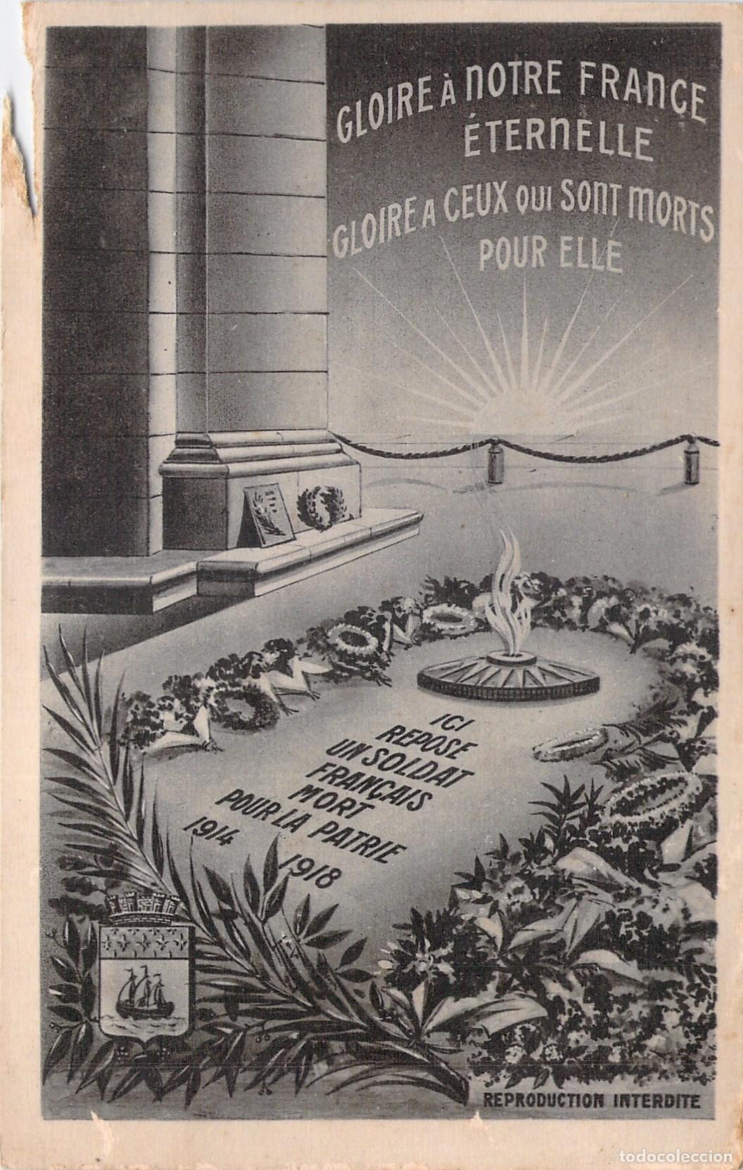Postales: Postal de la Tumba del Soldado Desconocido en Par&iacute;s