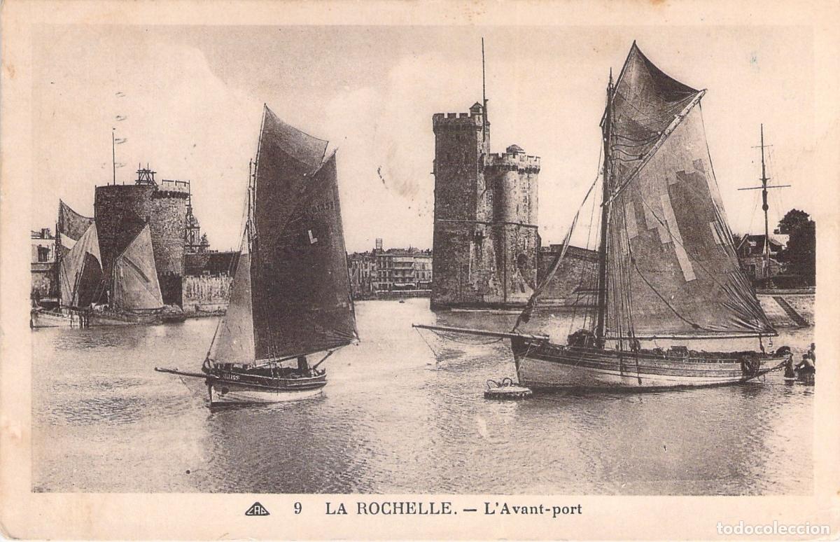 Postales: Postal de La Rochelle - El puerto exterior con barcos de vela