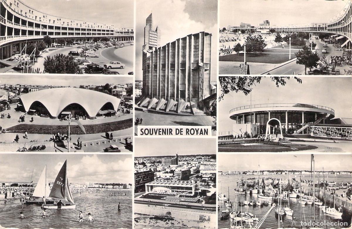 Postales: Postal Multivista de Royan Francia y su Arquitectura Moderna