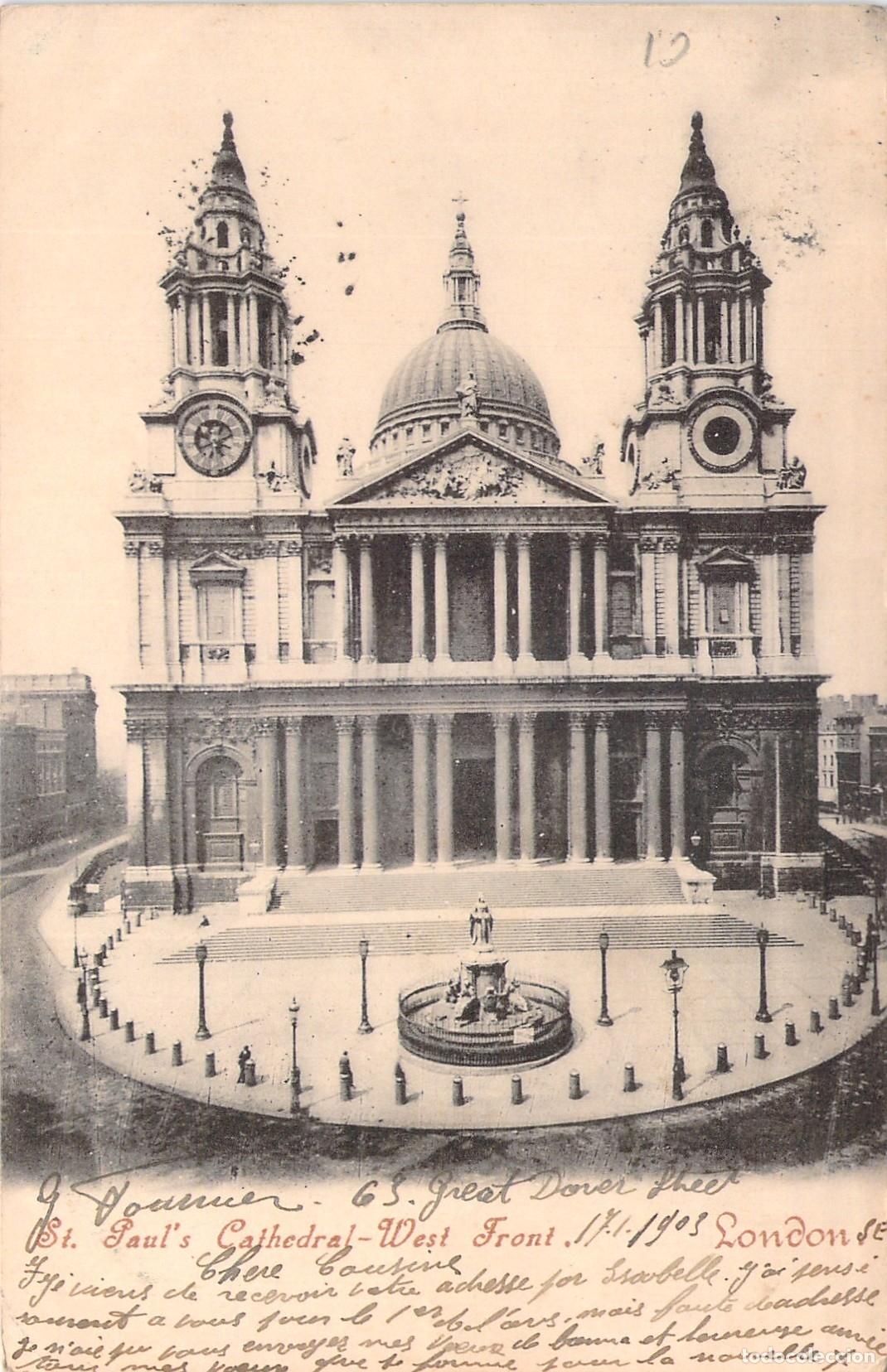 Postales: Postal de la Catedral de San Pablo en Londres, Inglaterra