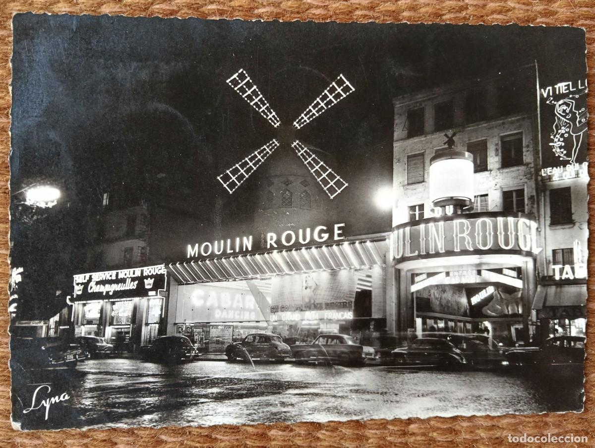 Postales: LE MOULIN ROUGE - MOLINO ROJO - PARIS - FRANCIA - CARTELES DE NEON