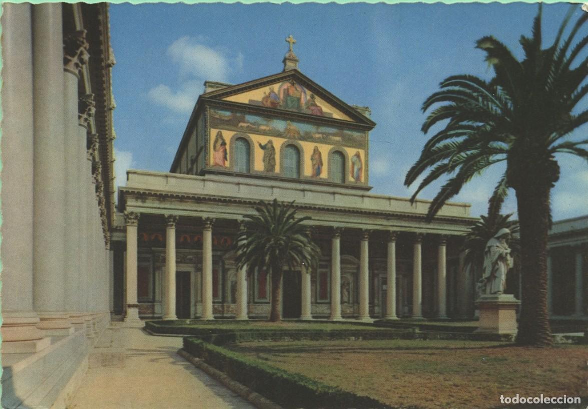 Postales: ROMA. Italia. Bas&iacute;lica de San Pablo extramuros. Sin circular.