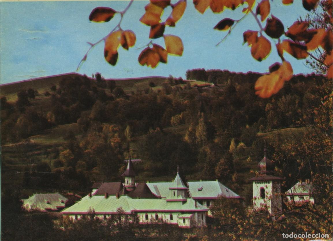 Postales: RUMAN&Iacute;A. Monasterio de Sihastria (siglo XVII). Vista general. Sin circular. ED. TIPOGRAF&Iacute;A INSTITUTO