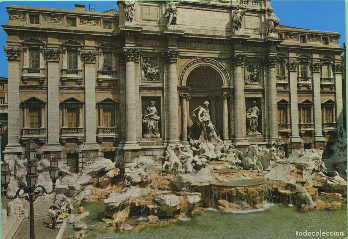 Postales: N&ordm; 245 ROM 168/342-ROMA. Italia. Fontana di Trevi. Sin circular. EDIZIONI VERDESI