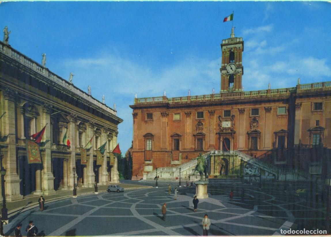 Postales: N&ordm; 328/V 973-ROMA. Italia. Capitolio. Sin circular. ED. FOTORAPIDACOLOR TERNI