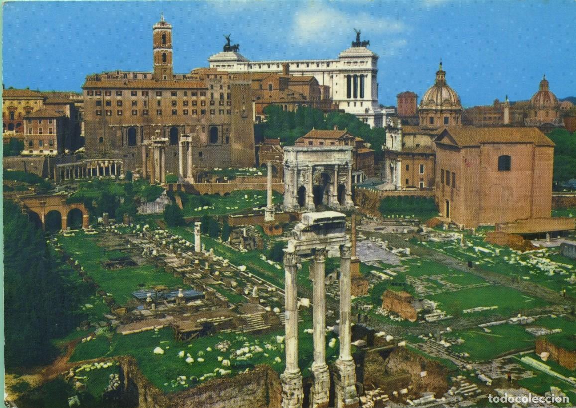 Postales: N&ordm; 357/V 973-ROMA. Italia. Foro Romano. Sin circular. ED. FOTORAPIDACOLOR TERNI
