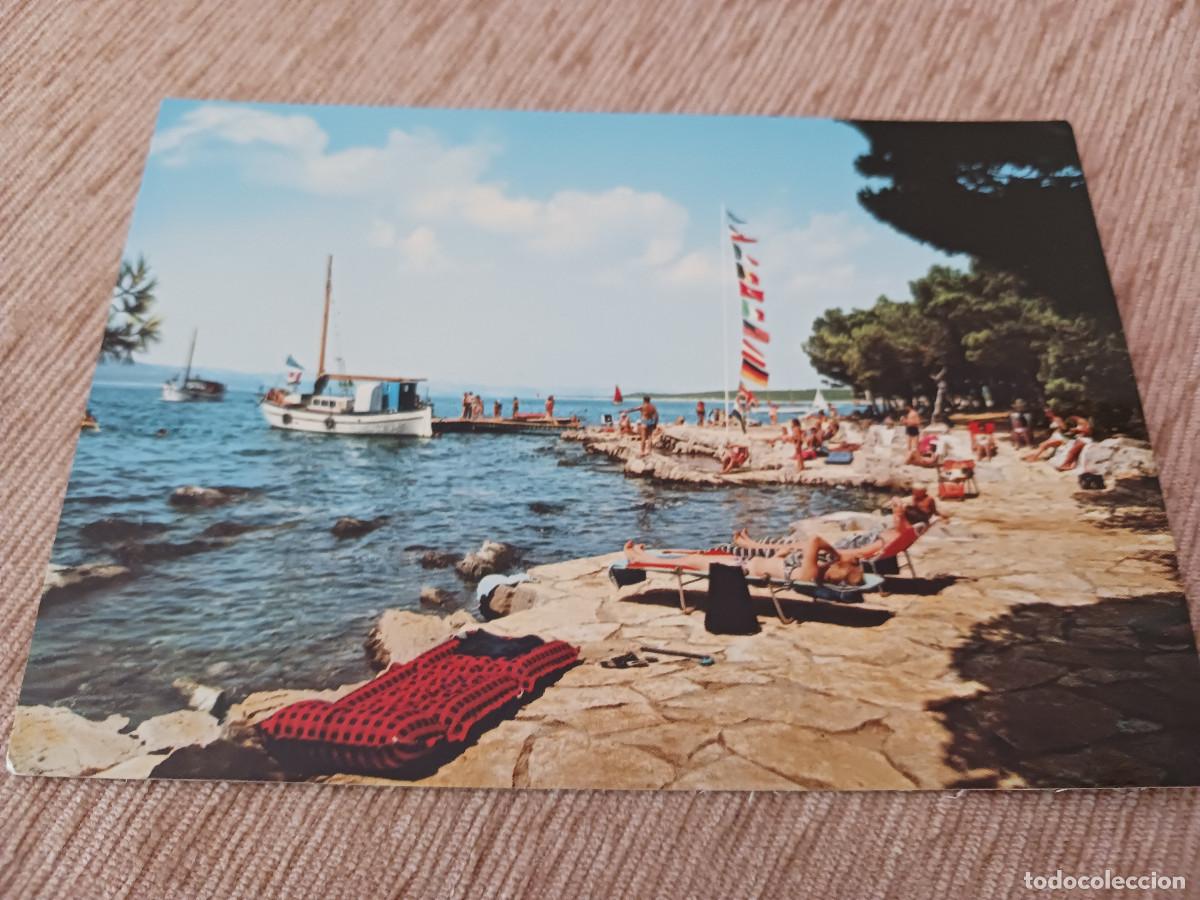 Postales: porec, croacia, playa rocosa, ed. beograd