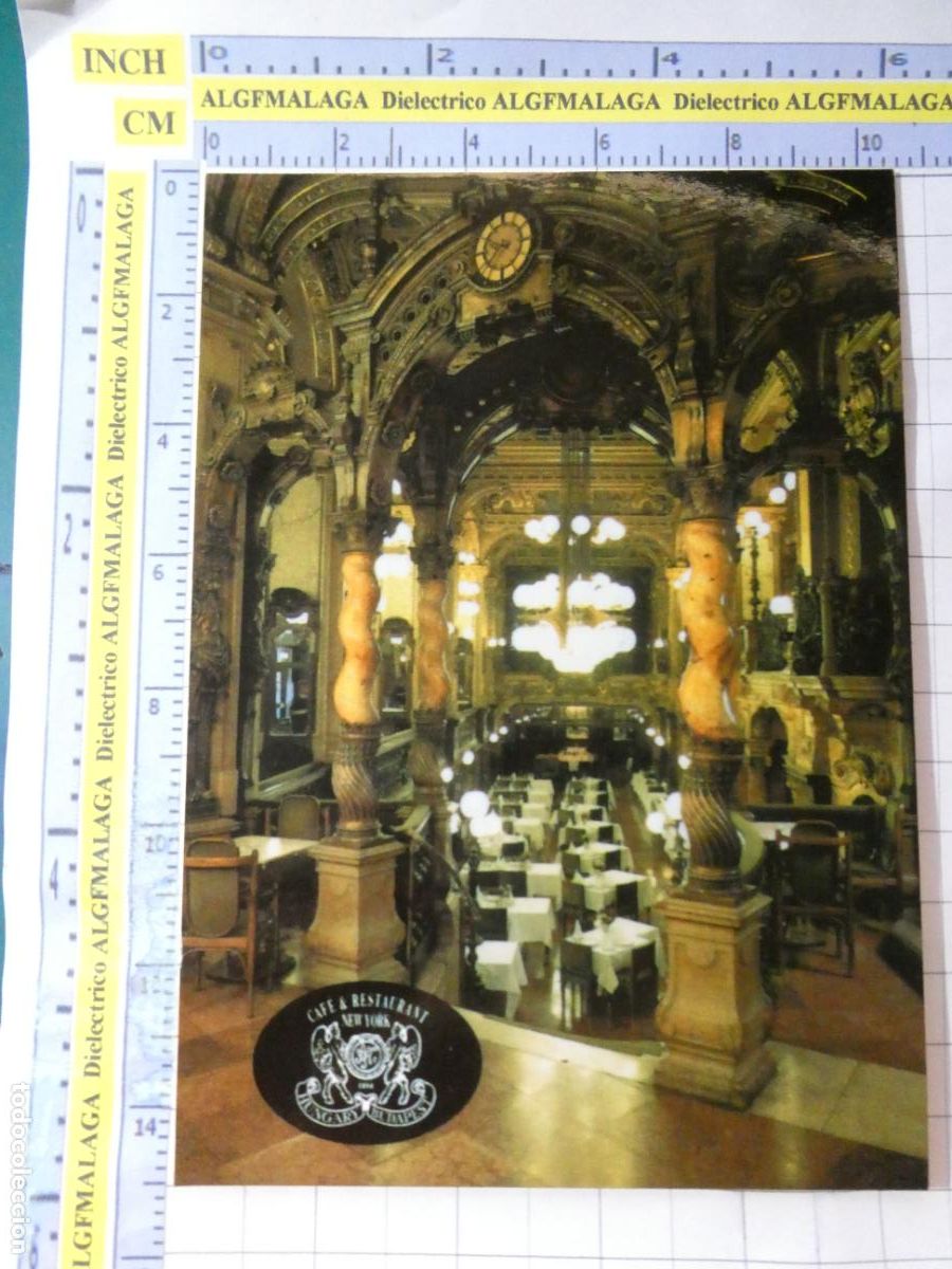 Postales: POSTAL DE HUNGR&Iacute;A BUDAPEST CAF&Eacute; RESTAURANTE NEW YORK. 736