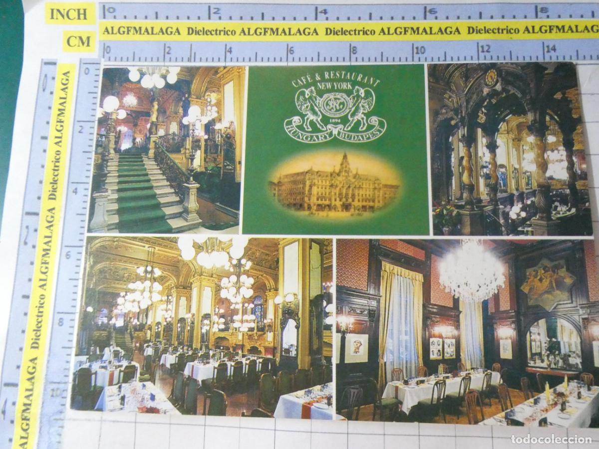 Postales: POSTAL DE HUNGR&Iacute;A BUDAPEST CAF&Eacute; RESTAURANTE NEW YORK. 738