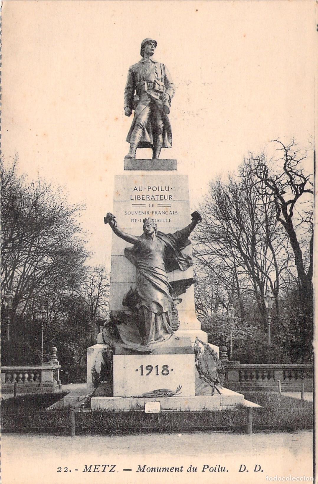 Postales: Tarjeta Postal Monumento del Poilu en Metz Francia