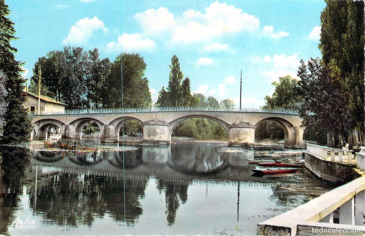 Postales: Postal de Mansle - El R&iacute;o Charente y el Puente - Francia