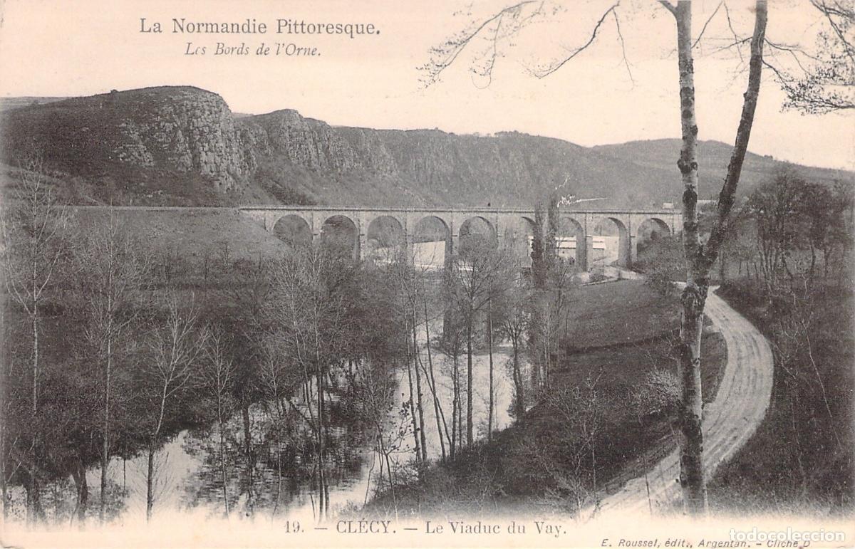 Postales: Postal de Cl&eacute;cy, El Viaducto del Vay en Normand&iacute;a