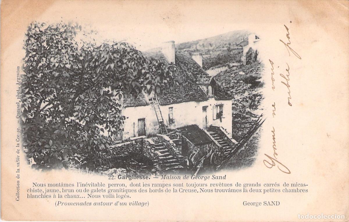 Postales: Postal de la Casa de George Sand en Gargilesse Francia