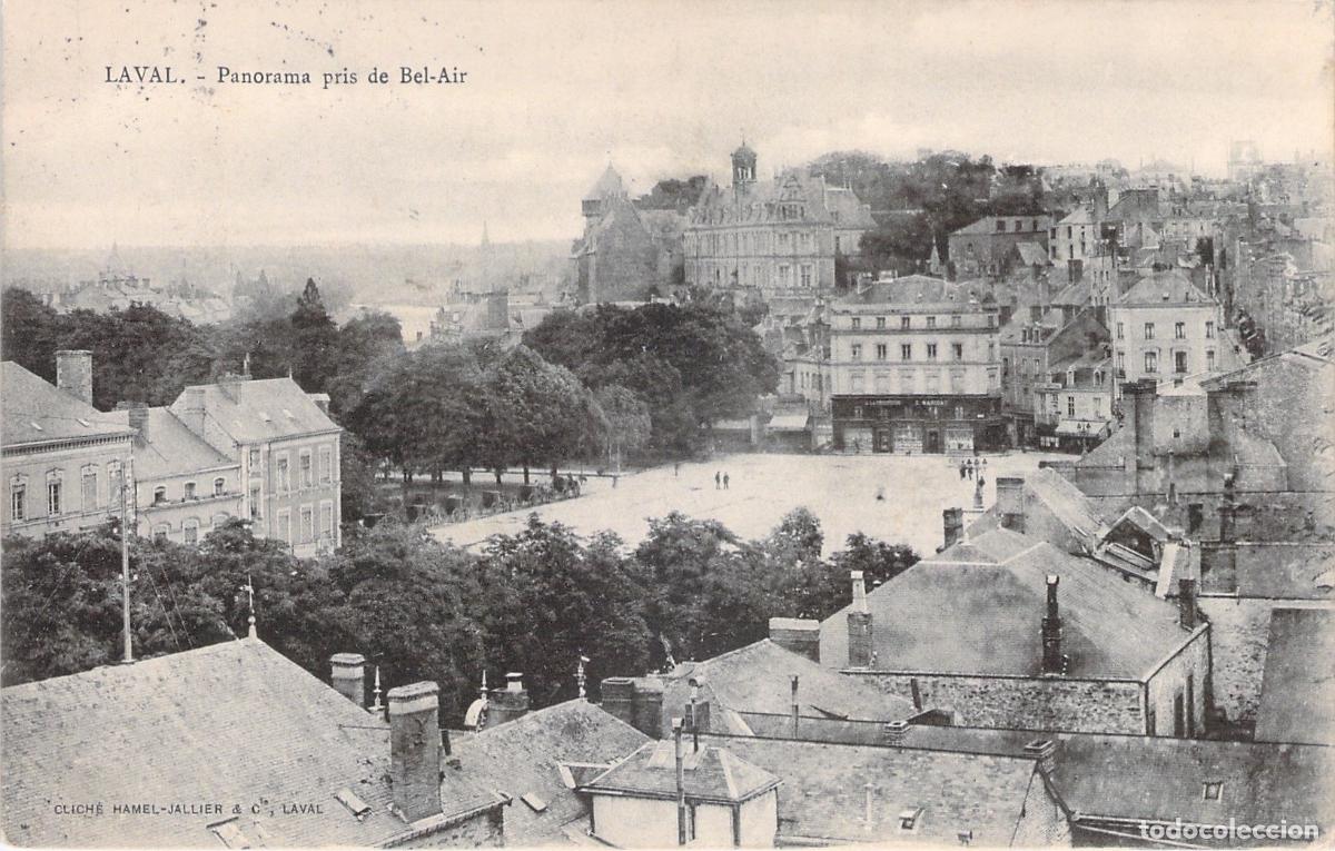 Postales: Postal de Vista Panor&aacute;mica de Laval desde Bel-Air, Francia