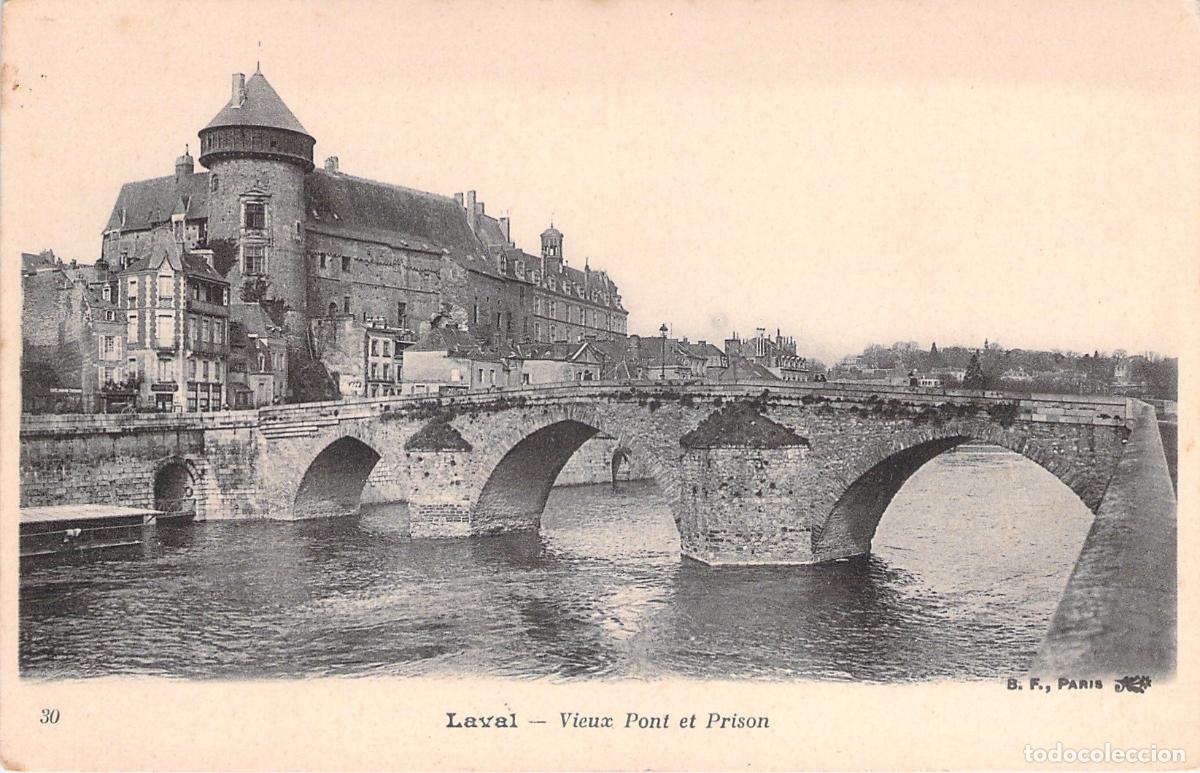 Postales: Postal de Laval - Vieux Pont et Prison, Francia