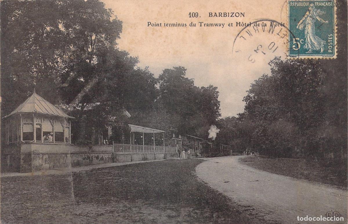 Postales: Postal Barbizon Point Terminus Du Tramway Et H&ocirc;tel De La For&ecirc;t