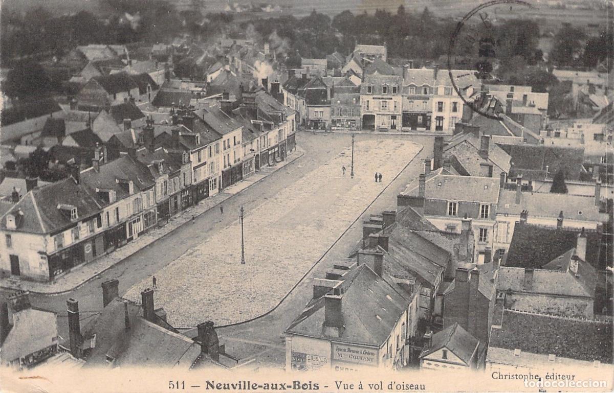Postales: Postal de Neuville-aux-Bois - Vista A&eacute;rea a Vuelo de P&aacute;jaro