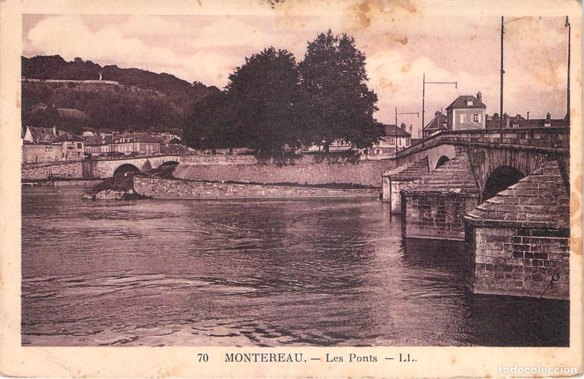 Postales: Postal de los Puentes de Montereau en Francia