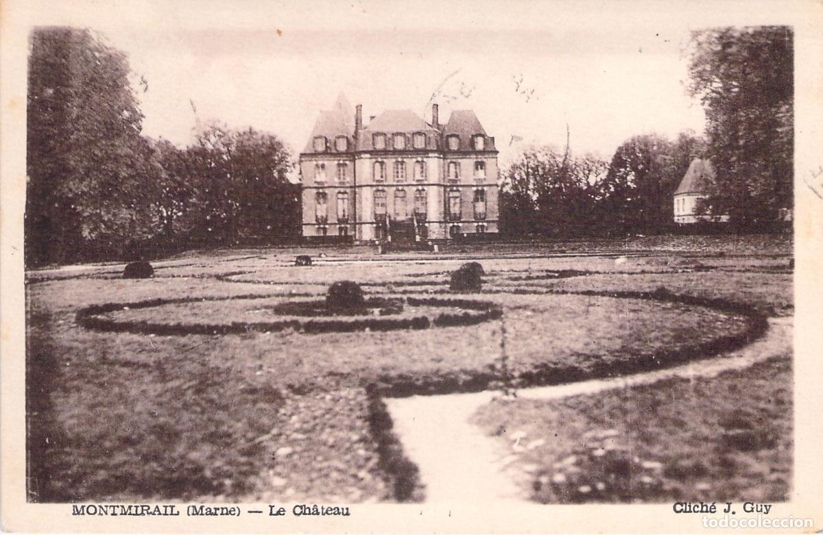 Postales: Postal del Castillo de Montmirail en Marne, Francia