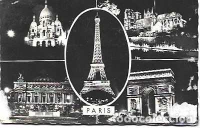 Postales: Francia y Par&iacute;s, La Noche, Sacr&eacute; Coeur, Notre Dame, &Oacute;pera, Torre Eiffel, Lisboa 1967 (48)