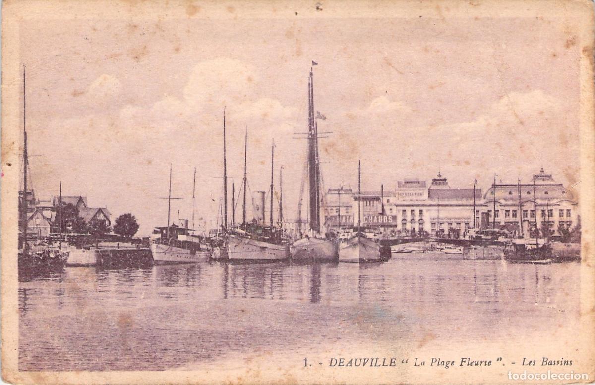 Postales: Postal de Deauville, Les Bassins, Barcos en el Puerto, Francia