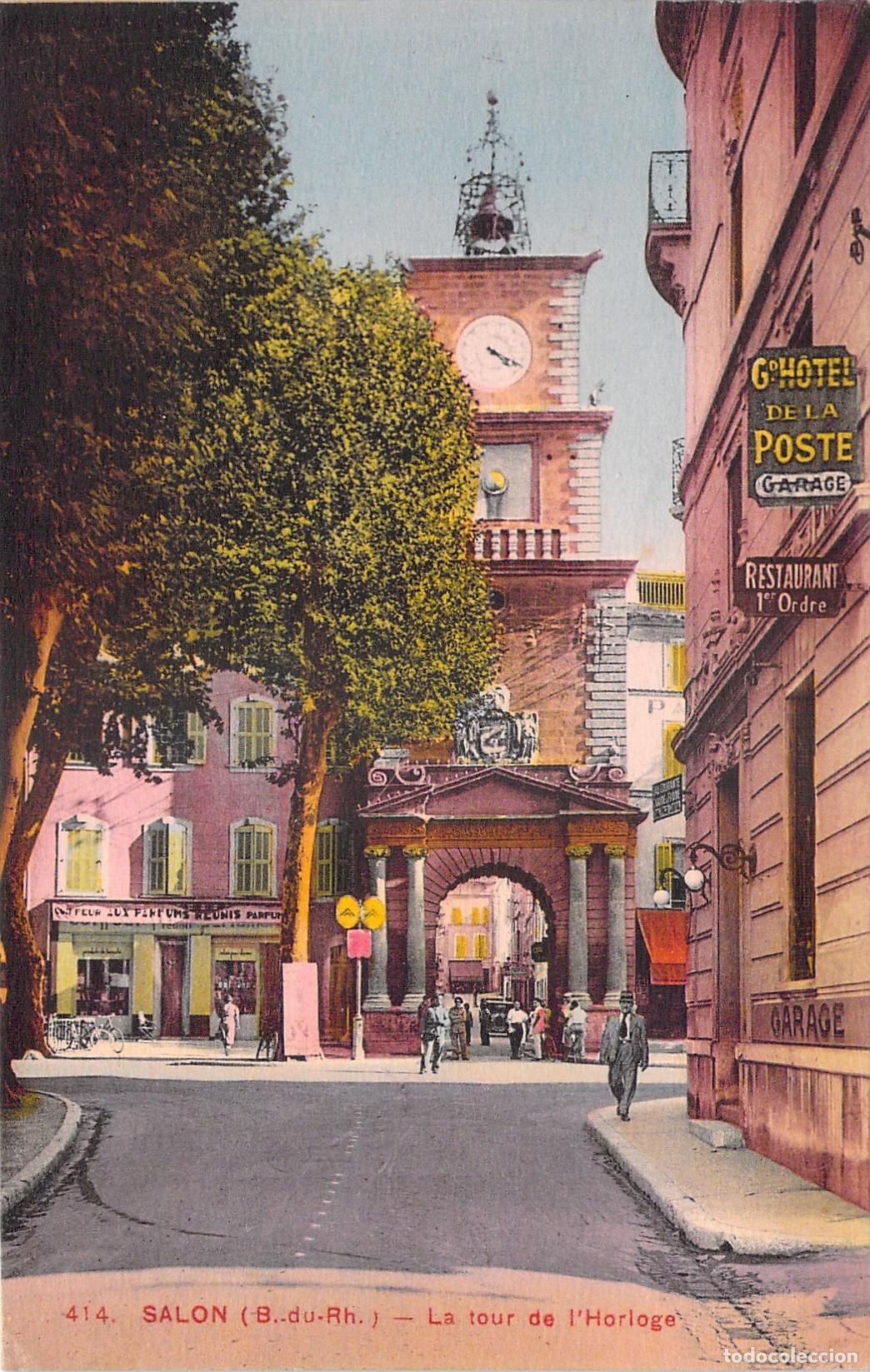Postales: Postal de la Torre del Reloj en Salon-de-Provence, Francia