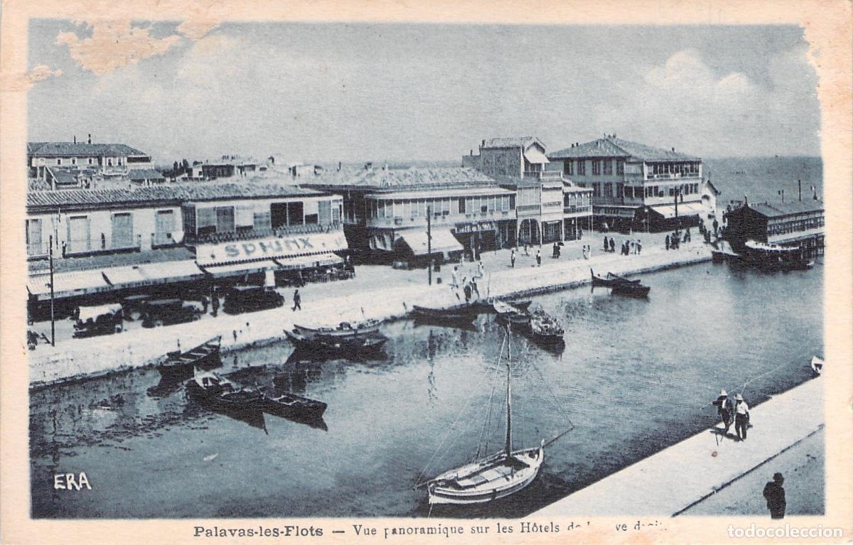 Postales: Postal de Palavas-les-Flots Vista Panor&aacute;mica de los Hoteles y Canal